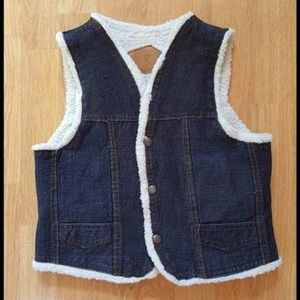 Kids’ Denim Wool Vest